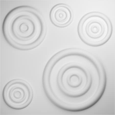 Ekena Millwork 19 5/8in. W x 19 5/8in. H Reece EnduraWall Decorative 3D Wall Panel Covers Total 53.49 Sq. Ft., 20PK WP20X20REWH-CASE-20